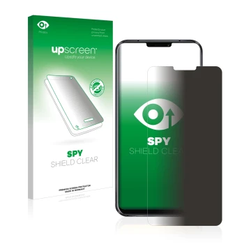 Face avant d’un emballage produit avec le logo de la marque upscreen. À côté, l’appareil ASUS ZenFone 5 ZE620KL est représenté
