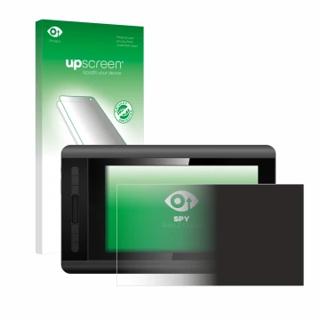 Face avant d’un emballage produit avec le logo de la marque upscreen. À côté, l’appareil XP-Pen Artist 12 est représenté avec 