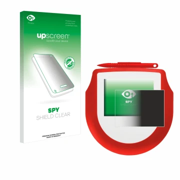 Face avant d’un emballage produit avec le logo de la marque upscreen. À côté, l’appareil Signotec Signature Pad Omega NFC est 