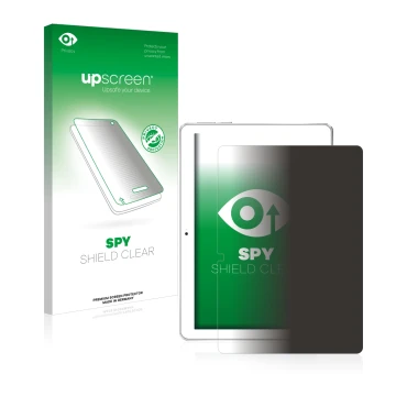 Face avant d’un emballage produit avec le logo de la marque upscreen. À côté, l’appareil Toscido X108 10