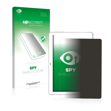 Face avant d’un emballage produit avec le logo de la marque upscreen. À côté, l’appareil Toscido X104 10