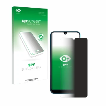 Face avant d’un emballage produit avec le logo de la marque upscreen. À côté, l’appareil Beafon M6 est représenté avec la prot