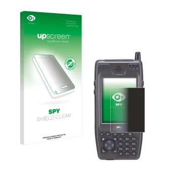 Face avant d’un emballage produit avec le logo de la marque upscreen. À côté, l’appareil M3 Mobile M3 SKY MC-7500S est représe