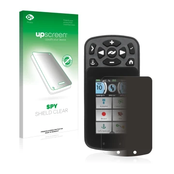 Face avant d’un emballage produit avec le logo de la marque upscreen. À côté, l’appareil Minn Kota I-Pilot Link est représenté