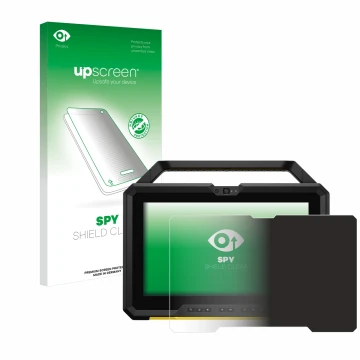 Face avant d’un emballage produit avec le logo de la marque upscreen. À côté, l’appareil Dell Latitude 7220 est représenté ave