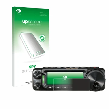 Face avant d’un emballage produit avec le logo de la marque upscreen. À côté, l’appareil Yaesu FT-891 est représenté avec la p