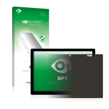 Face avant d’un emballage produit avec le logo de la marque upscreen. À côté, l’appareil Chuwi UBook X est représenté avec la 