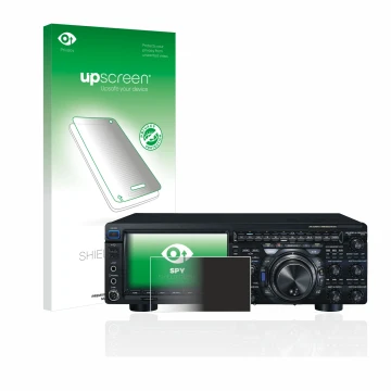 Face avant d’un emballage produit avec le logo de la marque upscreen. À côté, l’appareil Yaesu FT-DX101D est représenté avec l