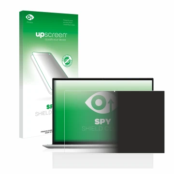 Face avant d’un emballage produit avec le logo de la marque upscreen. À côté, l’appareil Dell Inspiron 17 7706 2-in-1 est repr