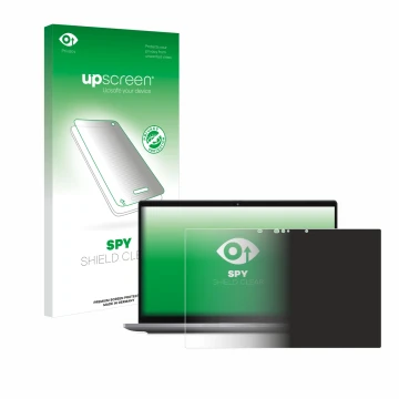 Face avant d’un emballage produit avec le logo de la marque upscreen. À côté, l’appareil Dell Latitude 7420 2-in-1 Touch est r