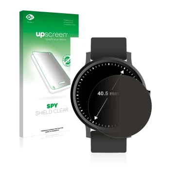 Face avant d’un emballage produit avec le logo de la marque upscreen. À côté, l’appareil Montres (Circulaire, ø: 40.5 mm) est 