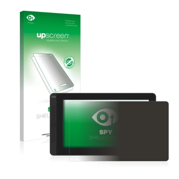 Face avant d’un emballage produit avec le logo de la marque upscreen. À côté, l’appareil Huion Kamvas 13 est représenté avec l