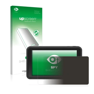 Face avant d’un emballage produit avec le logo de la marque upscreen. À côté, l’appareil Desview R5 5.5
