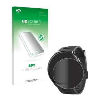 Face avant d’un emballage produit avec le logo de la marque upscreen. À côté, l’appareil Kiprun 500 est représenté avec la pro
