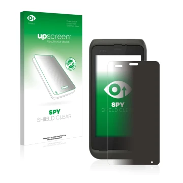 Face avant d’un emballage produit avec le logo de la marque upscreen. À côté, l’appareil Honeywell CT45 est représenté avec la