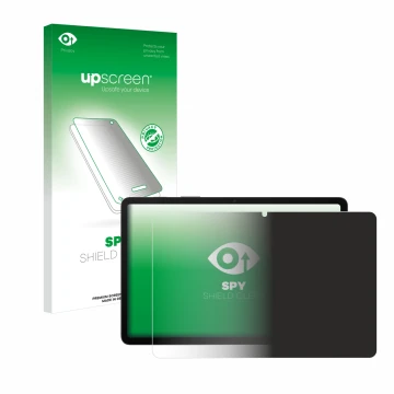 Face avant d’un emballage produit avec le logo de la marque upscreen. À côté, l’appareil Samsung Galaxy Tab S8 5G est représen