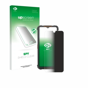 Face avant d’un emballage produit avec le logo de la marque upscreen. À côté, l’appareil AGM H5 est représenté avec la protect