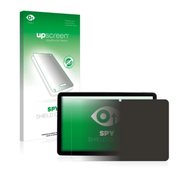 Face avant d’un emballage produit avec le logo de la marque upscreen. À côté, l’appareil MEDION Lifetab P10752 est représenté 