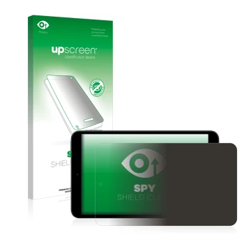 Face avant d’un emballage produit avec le logo de la marque upscreen. À côté, l’appareil Nokia T10 est représenté avec la prot