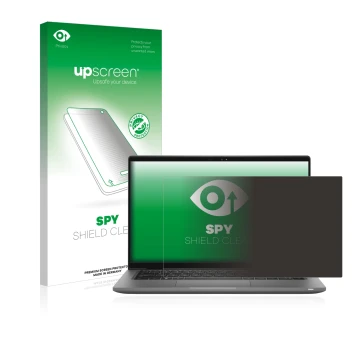Face avant d’un emballage produit avec le logo de la marque upscreen. À côté, l’appareil Dell Latitude 14 7430 est représenté 