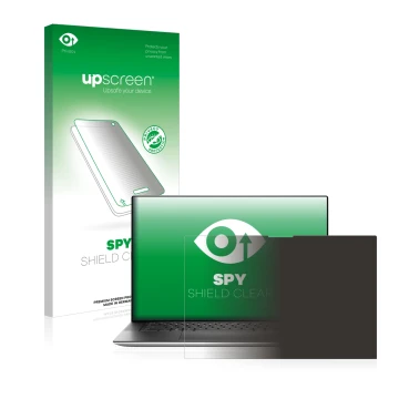 Face avant d’un emballage produit avec le logo de la marque upscreen. À côté, l’appareil Dell XPS 15 9520 Touch est représenté
