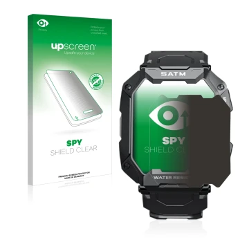 Face avant d’un emballage produit avec le logo de la marque upscreen. À côté, l’appareil Bengux C20 est représenté avec la pro