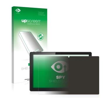 Face avant d’un emballage produit avec le logo de la marque upscreen. À côté, l’appareil Acer ACTAB1422 10.3