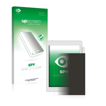 Face avant d’un emballage produit avec le logo de la marque upscreen. À côté, l’appareil Boox Nova Air 2 est représenté avec l