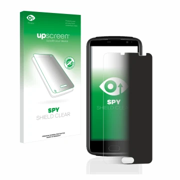 Face avant d’un emballage produit avec le logo de la marque upscreen. À côté, l’appareil Beafon M7 premium est représenté avec