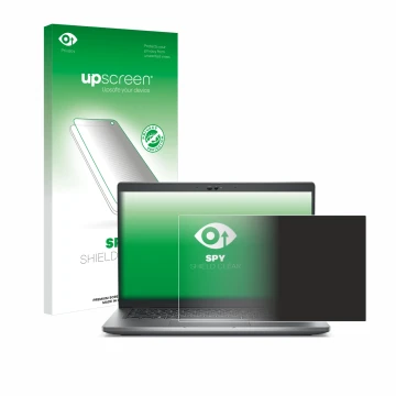 Face avant d’un emballage produit avec le logo de la marque upscreen. À côté, l’appareil Dell Latitude 5430 Non-Touch est repr