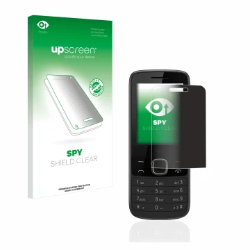 Face avant d’un emballage produit avec le logo de la marque upscreen. À côté, l’appareil Nokia 225 4G est représenté avec la p