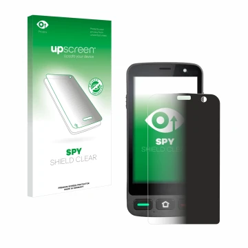 Face avant d’un emballage produit avec le logo de la marque upscreen. À côté, l’appareil Brondi Amico Pocket est représenté av