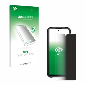 Face avant d’un emballage produit avec le logo de la marque upscreen. À côté, l’appareil iiiF150 Raptor est représenté avec la