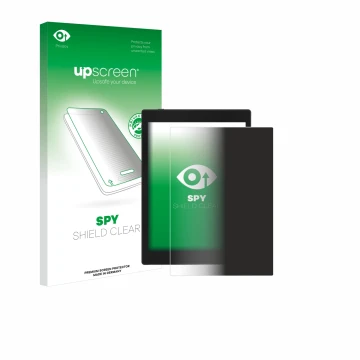 Face avant d’un emballage produit avec le logo de la marque upscreen. À côté, l’appareil Boox Tab Mini C est représenté avec l