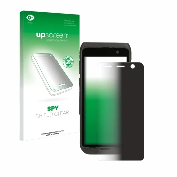 Face avant d’un emballage produit avec le logo de la marque upscreen. À côté, l’appareil Honeywell CT47 est représenté avec la