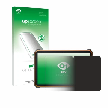 Face avant d’un emballage produit avec le logo de la marque upscreen. À côté, l’appareil Blackview Active 8 Pro 10.36