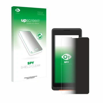 Face avant d’un emballage produit avec le logo de la marque upscreen. À côté, l’appareil Sunmi P2 Lite SE est représenté avec 