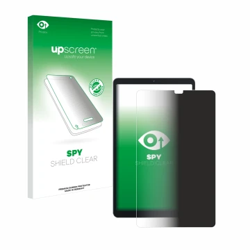 Face avant d’un emballage produit avec le logo de la marque upscreen. À côté, l’appareil Blackview Tab 60 8.68