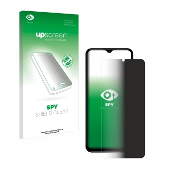 Face avant d’un emballage produit avec le logo de la marque upscreen. À côté, l’appareil Nokia G42 5G est représenté avec la p
