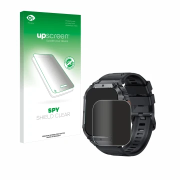 Face avant d’un emballage produit avec le logo de la marque upscreen. À côté, l’appareil GaWear K57PRO 1.96