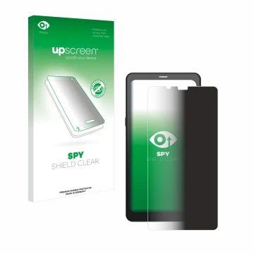 Face avant d’un emballage produit avec le logo de la marque upscreen. À côté, l’appareil Boox Palma est représenté avec la pro