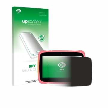 Face avant d’un emballage produit avec le logo de la marque upscreen. À côté, l’appareil Blackview Tab 3 Kids est représenté a