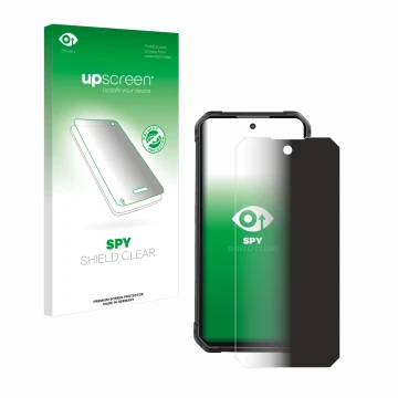 Face avant d’un emballage produit avec le logo de la marque upscreen. À côté, l’appareil iiiF150 B2 Pro est représenté avec la