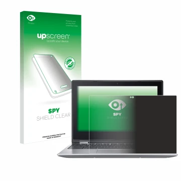 Face avant d’un emballage produit avec le logo de la marque upscreen. À côté, l’appareil Acer Chromebook Spin 511 R756TN-TCO e