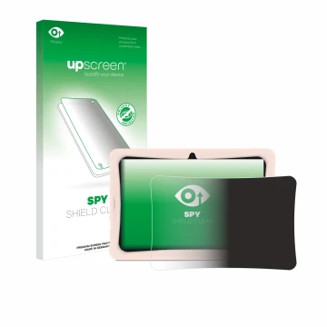 Face avant d’un emballage produit avec le logo de la marque upscreen. À côté, l’appareil Doogee U10 Kid est représenté avec la