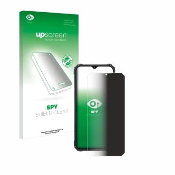 Face avant d’un emballage produit avec le logo de la marque upscreen. À côté, l’appareil Oukitel WP36 est représenté avec la p