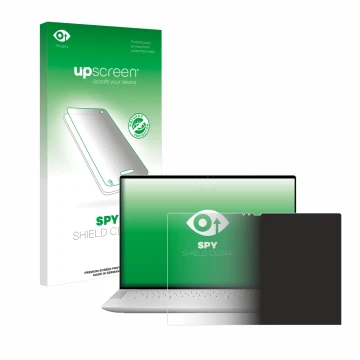Face avant d’un emballage produit avec le logo de la marque upscreen. À côté, l’appareil Dell XPS 14 9440 Touch est représenté