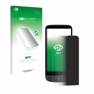 Face avant d’un emballage produit avec le logo de la marque upscreen. À côté, l’appareil Swissvoice S510-C est représenté avec