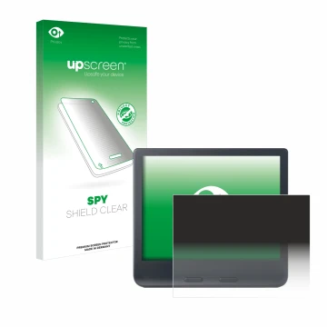 Face avant d’un emballage produit avec le logo de la marque upscreen. À côté, l’appareil Kobo Libra Colour 2024 est représenté