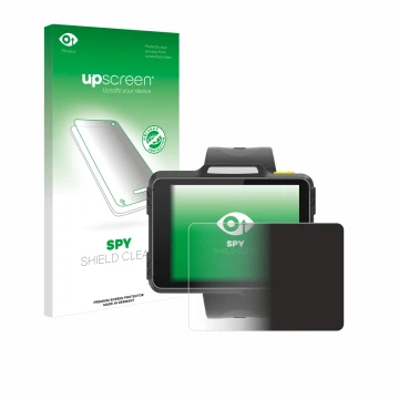 Face avant d’un emballage produit avec le logo de la marque upscreen. À côté, l’appareil Newland WD1 est représenté avec la pr